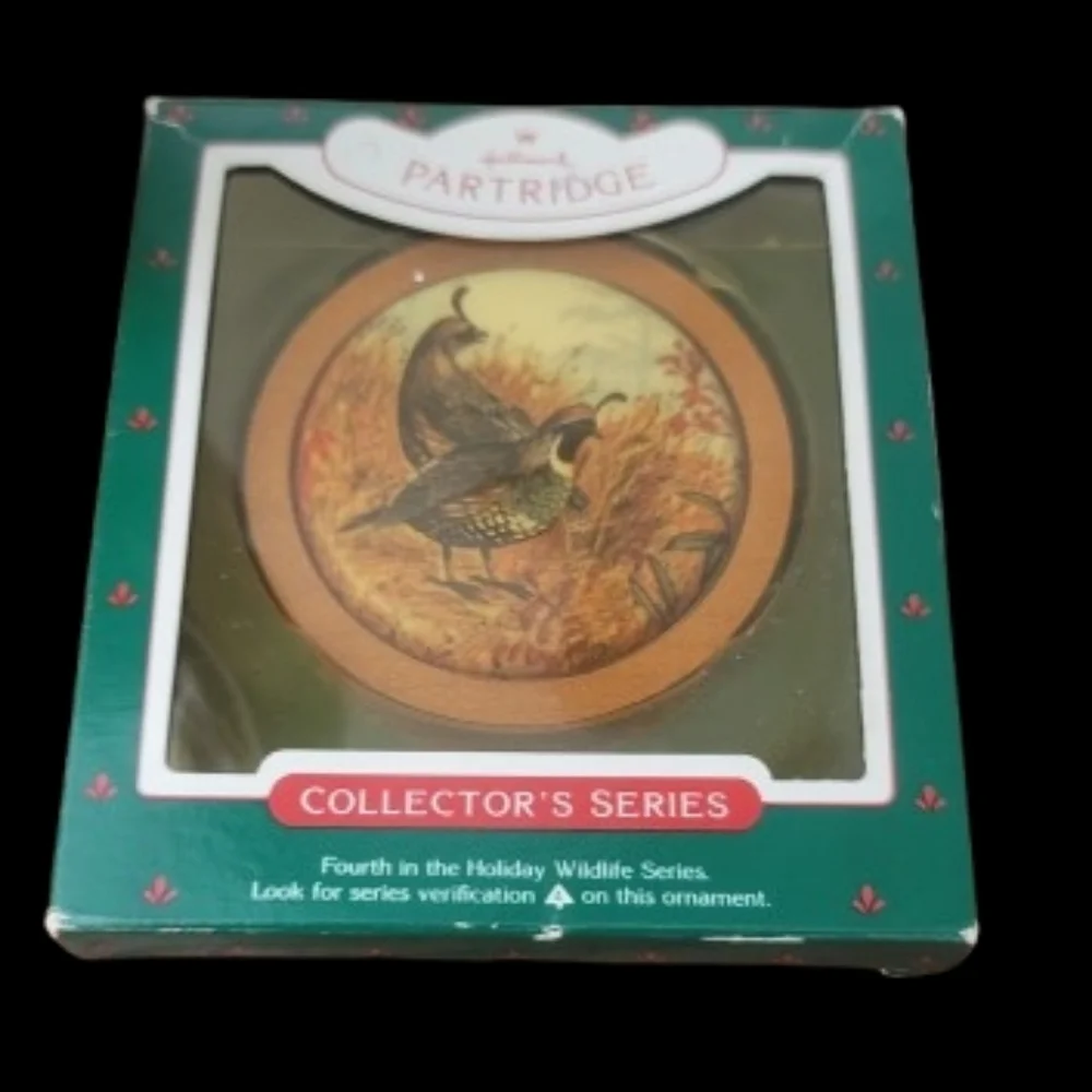 Hallmark Partridge Collector's Series Ornament - Brown and Green